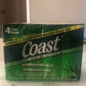 Coast Emerald Burst Soap with Moisturizing Aloe - 4 Pack